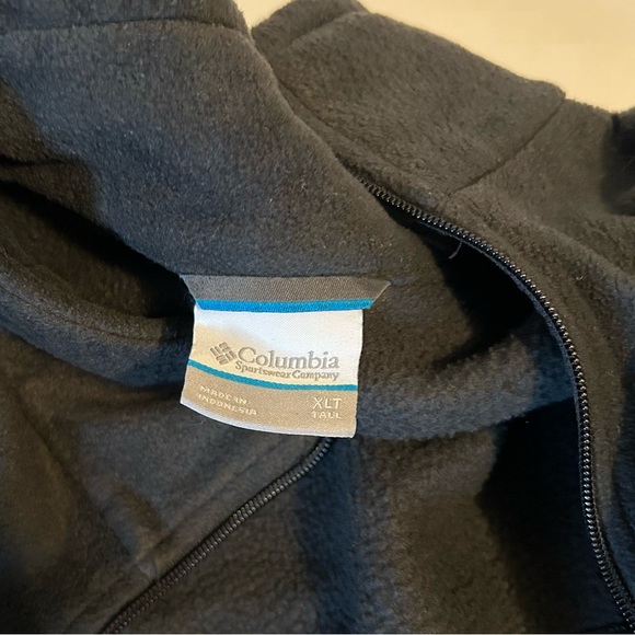 Columbia Long Sleeve Soft Front Full Zip Up Fleece Sweater Size XL Tall - Picture 5 of 7